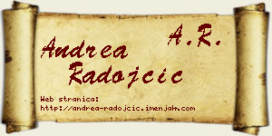 Andrea Radojčić vizit kartica
